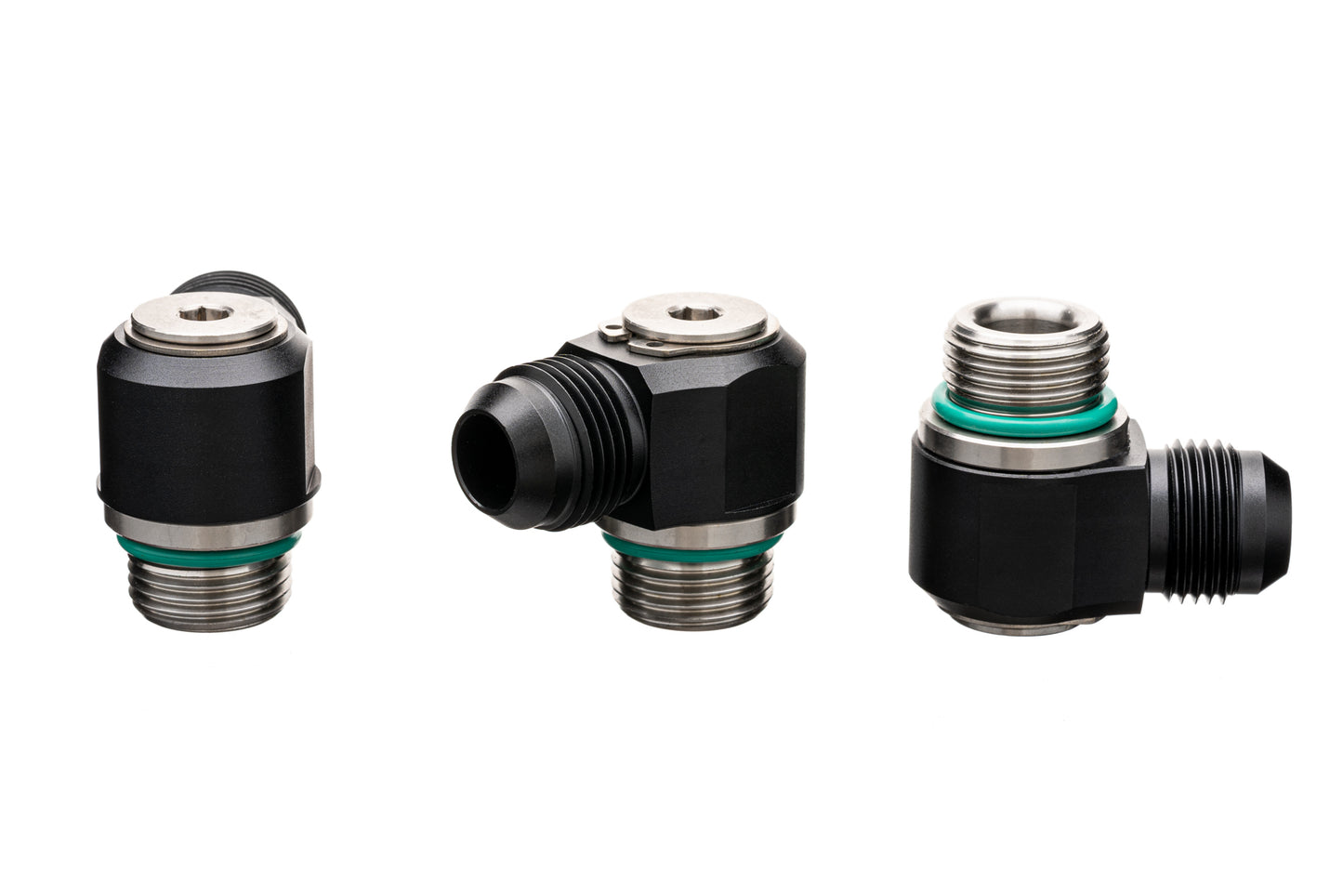 -10 AN to ORB Low Mount Swivel Fitting