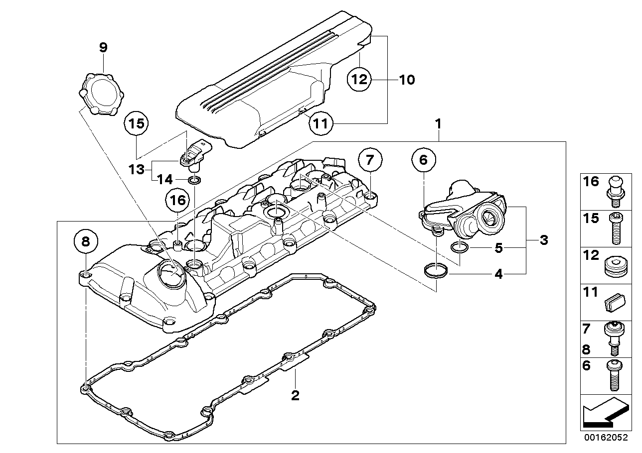 S65 Valve Cover Gasket Kit