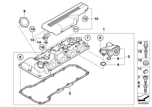 S65 Valve Cover Gasket Kit